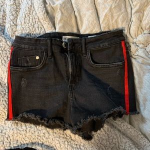 Black Jean Shorts